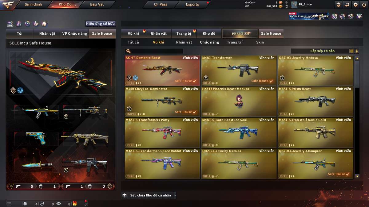 shop acc cf uy tin gia re